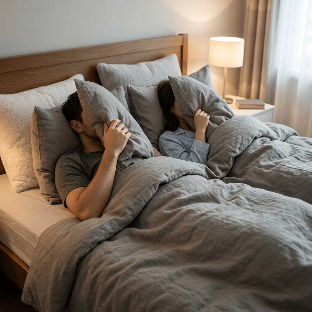 Two youths with covered faces leaning against a graffiti wall in an alleyway